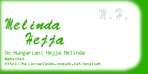 melinda hejja business card